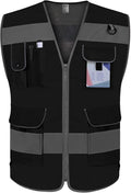 TCCFCCT Mesh Safety Vest 9 Pockets High Visibility Reflective Safety Vest by TCCFCCTPROFESSIONALSAFETYSOLUTIONS