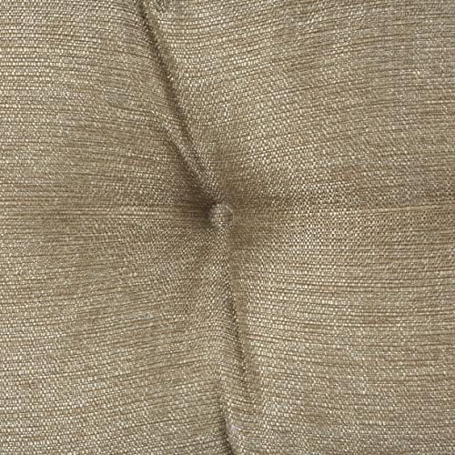 Klear Vu The Gripper Non-Slip Tufted Bench Cushion for Indoor Furniture, Assembled in USA, Entryway Storage, Bay Window, Corner Nook or Piano Seat, 30 Inches, Solid Gold - Image 4