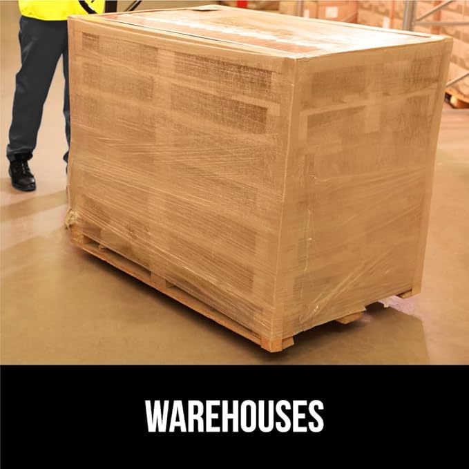 GORILLA GRIP 500% Stretch Film Heavy Duty Plastic, 1000ft Shrink Wrap Roll 24" - Image 8