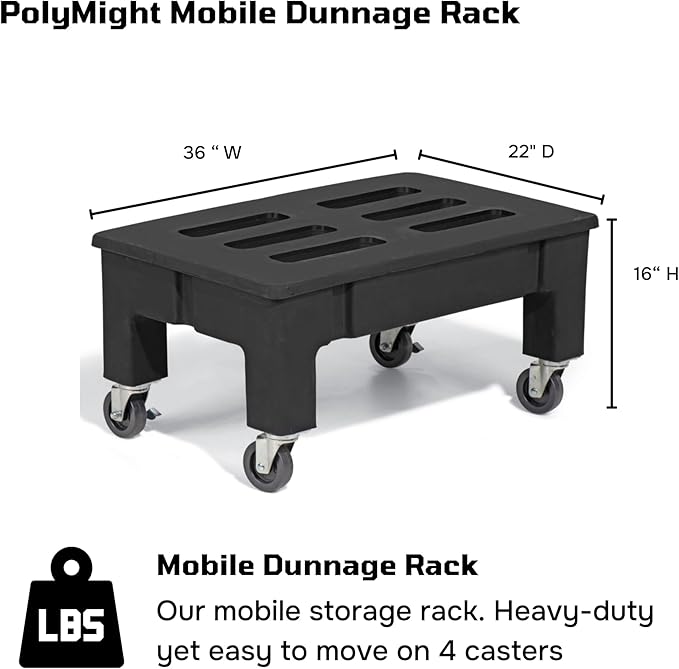 PolyMight Mobile Heavy-Duty Poly Dunnage Rack - Image 2