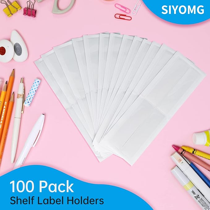 100 PCS 4 x 1 Inch Label Holders Adhesive Label Pockets, Self Adhesive Label - Image 4