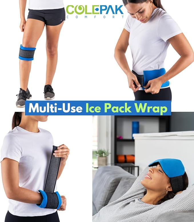 Hot & Cold Ice Packs for Injuries Reusable Gel for Pain Relief, Joint Muscle - Image 3