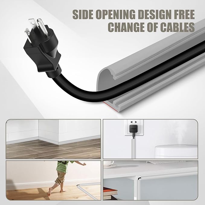 Cord Wall Cover, 39in Self-Adhesive Wire Covers - Image 5