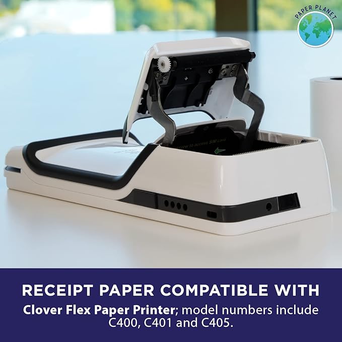 PaperPlanet Thermal Paper for Clover Flex | Credit Card Receipt Paper Rolls - Image 3