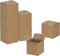 4x4x4 inches Shipping Boxes 50 Pack, Kraft Corrugated Small Cardboard Boxes by GHEIR