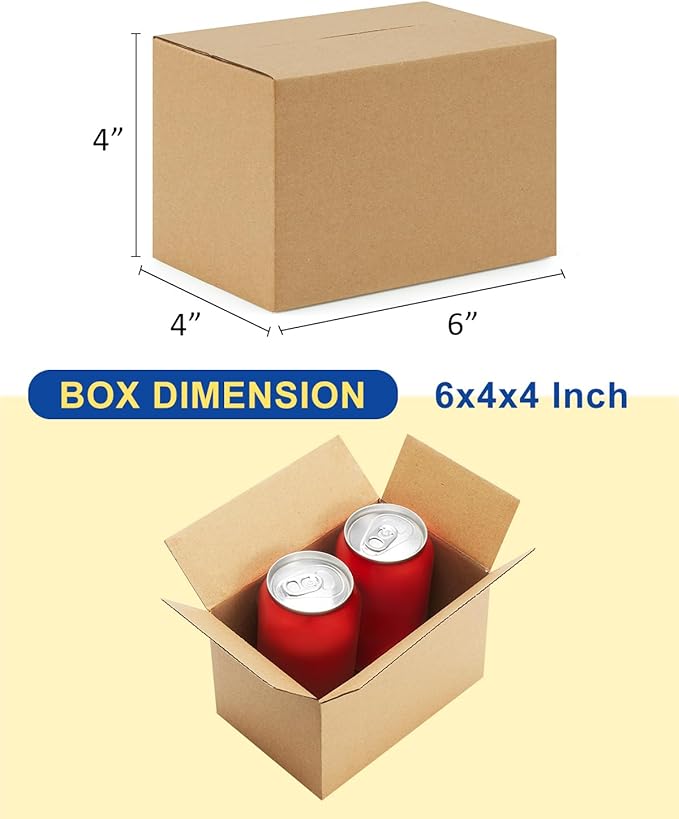 40-Pack-Small-Shipping-Boxes-6x4x4, - Image 2