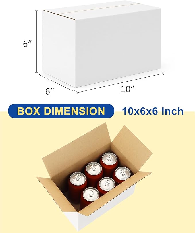 40-Pack-Small-Shipping-Boxes-10x6x6, - Image 2
