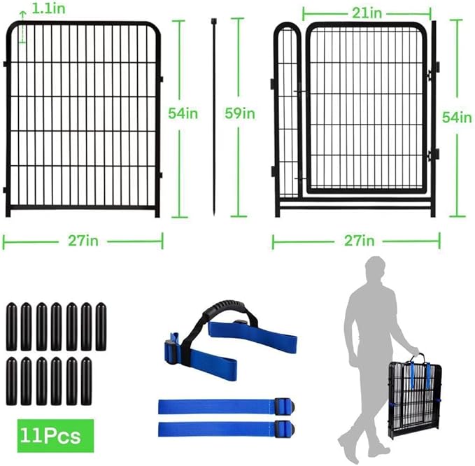Tall Garden Fence Animal Barrier, 54 in Dog Fences - Image 4