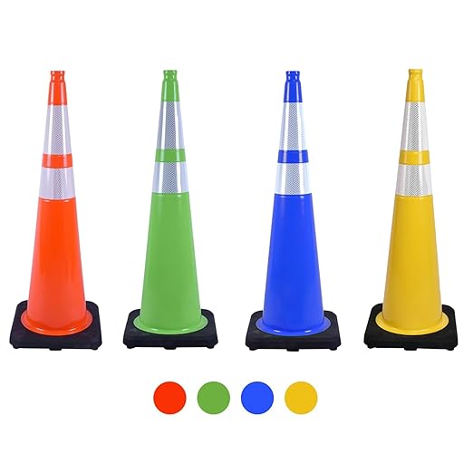 360 Pack 36" Yellow Traffic Cones - Image 3