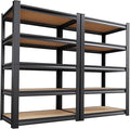2 Pack Garage Shelving Heavy Duty Storage Shelves 3000LBS Adjustable Garage by AOJUFEO