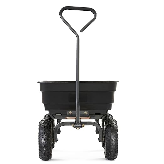 Gorilla Carts Poly Garden Dump Cart, 4 Cu Ft Tub, 600 lb Haul Capacity - Image 9