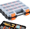 Andalus Tools Organizer Box, Small Parts Storage 34-Compartment Double-Sided by AndalusBrand