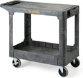 ELAFROS Heavy Duty Plastic Utility Cart Flat top 37 x 18.8 Inch by ELAFROS