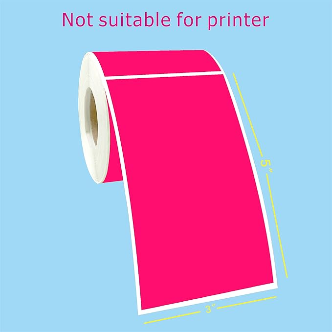 PARLAIM 3 X 5 Inch Rectangle Adhesive Color Coding Stickers, Square Colorful - Image 2