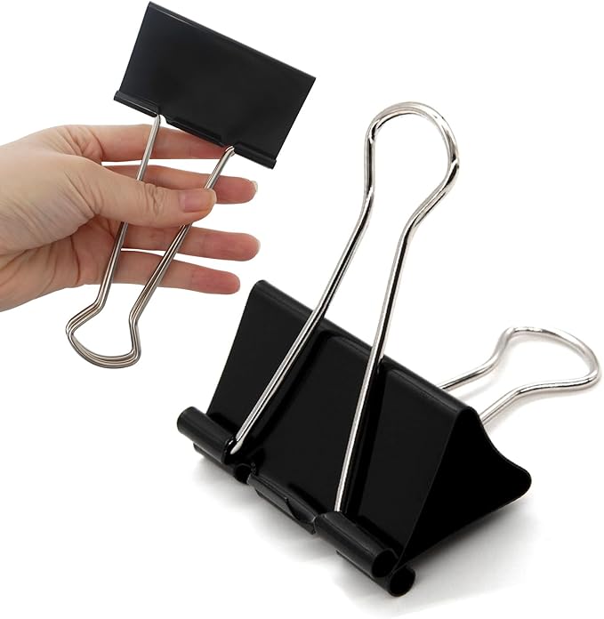 3 Inch Extra Large Jumbo Binder Clips, Heavy Duty Paper Clamps by Unknown
