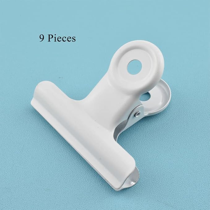 HAHIYO 2.5inch White Bulldog Clips Metal File Hinge Binder Clips Clamps Save - Image 6
