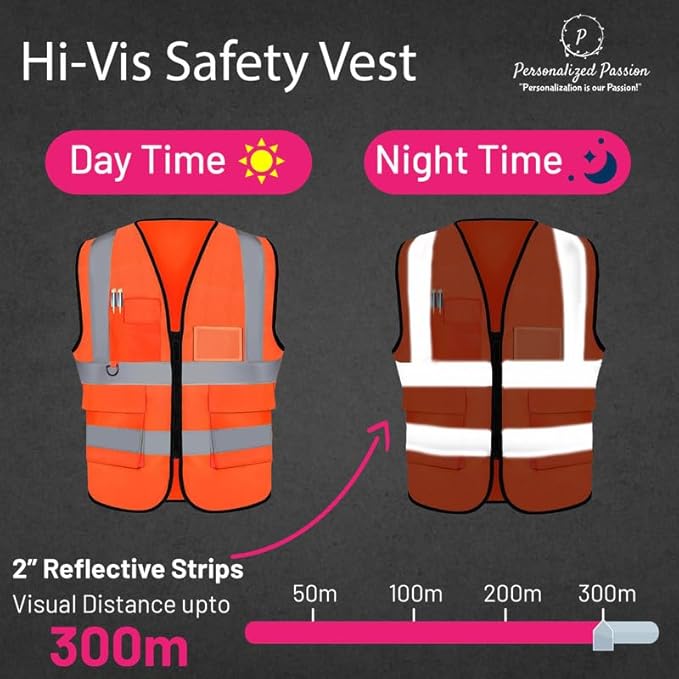 Personalized Safety Vest with Name & Logo - Image 3
