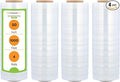 Stretch Film Wrap, Packing Shrink Wrap Roll, 20 Inch x 1000 Feet, 4 Pack by PackagingSuppliesbymail