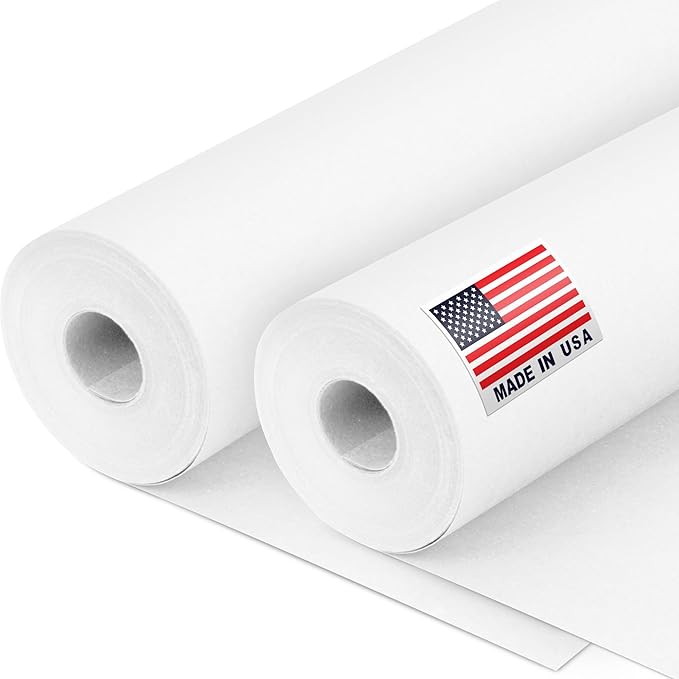 12" x 1200" White Kraft Paper Roll, 45 lbs Thickness, Made in USA Colored Kraft by Paclord