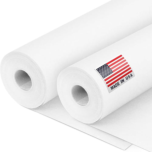 12" x 1200" White Kraft Paper Roll, 45 lbs Thickness, Made in USA Colored Kraft by Paclord