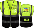 Personalized High Visibility Reflective Safety Vest Custom Your Text Protective by DOBYYUNZHEN