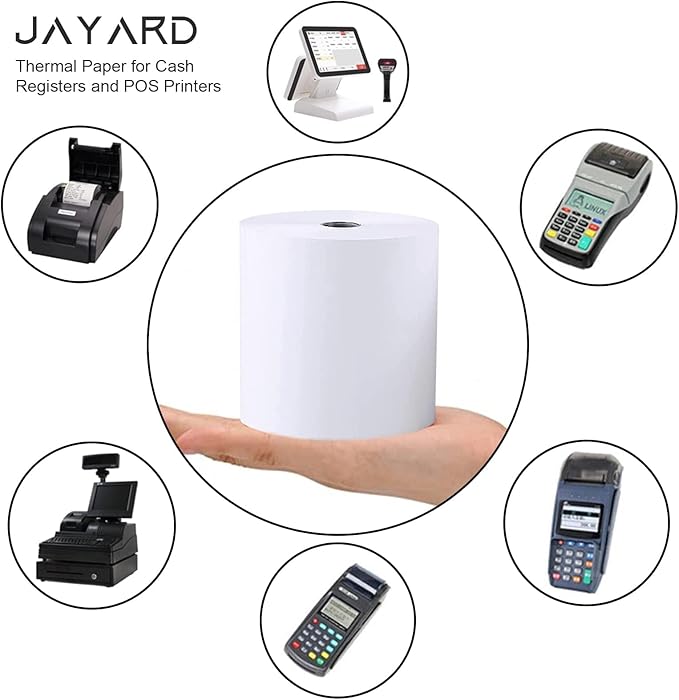 Jayard 2-1/4" X 85' Thermal Paper Rolls - Image 5