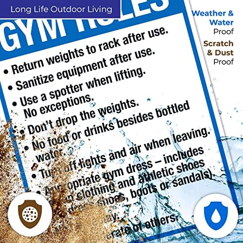 Gym Rules Return Weights to Rack After Use Sanitize Equipment After Use - Image 3