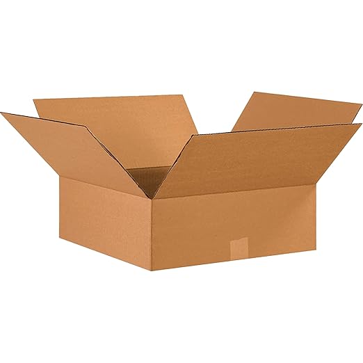 TAPE LOGIC 17 x 17 x 6 Corrugated Cardboard Boxes, Flat 17"L x 17"W x 6"H by TapeLogic
