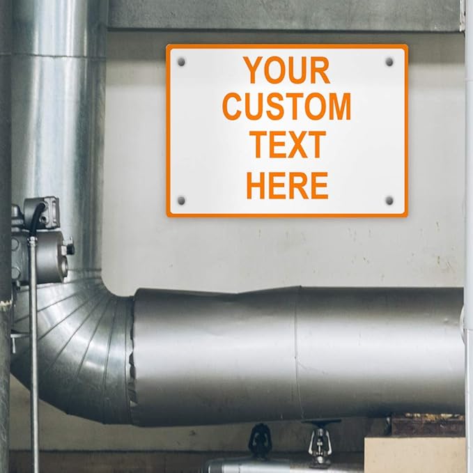Aluminum Weatherproof Metal Sign Multiple Sizes Custom Personalized Text Here - Image 4