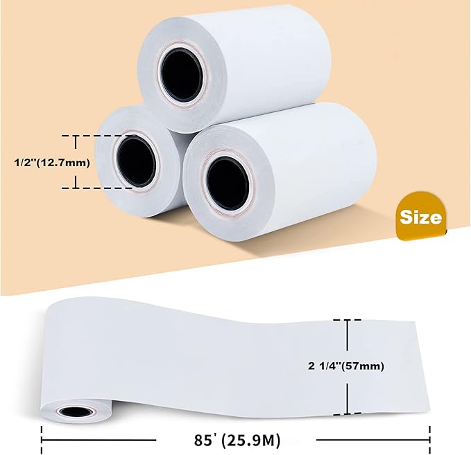 MFLABEL® 1500 Rolls 2 1/4" x 85' Thermal Paper Cash Register POS Receipt Paper - Image 2