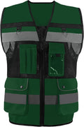 Safety Vest High Visibility Reflective Construction Vest by OPLERAI