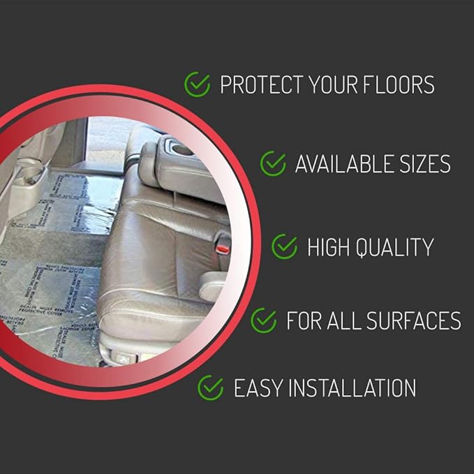 HI-TECH Clear Adhesive Car Carpet Protector Film Roll – 24" x 300' – 6mil - Image 5
