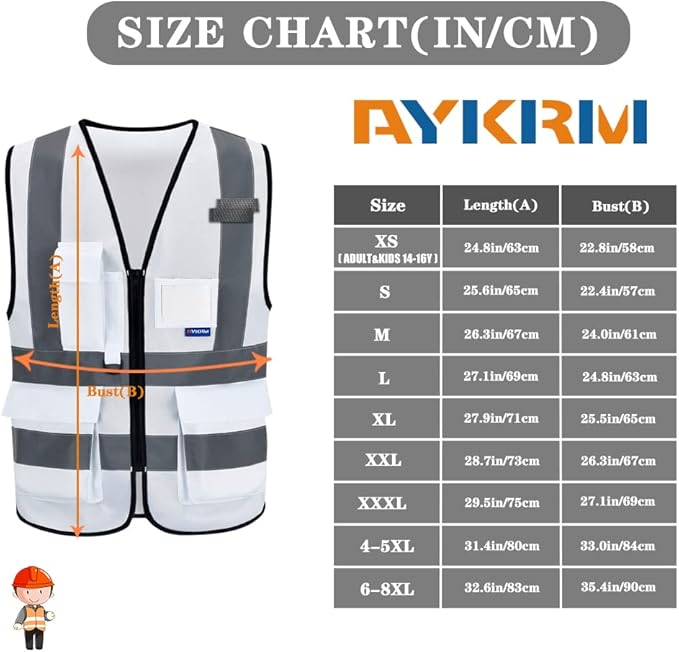 A-SAFETY High Visibility Reflective Safety Vest Customize Logo - Image 2