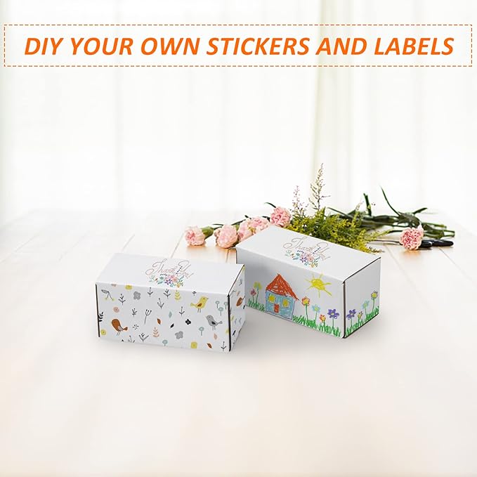 HORLIMER Shipping Boxes Set of 50, Small Corrugated Cardboard Box Literature - Image 4