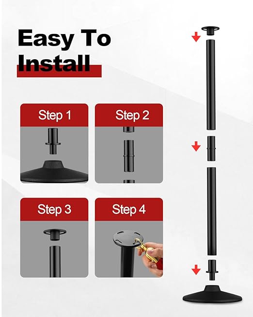 RoadHero Plastic Stanchion Post, Ropes Safety Barriers - Image 3
