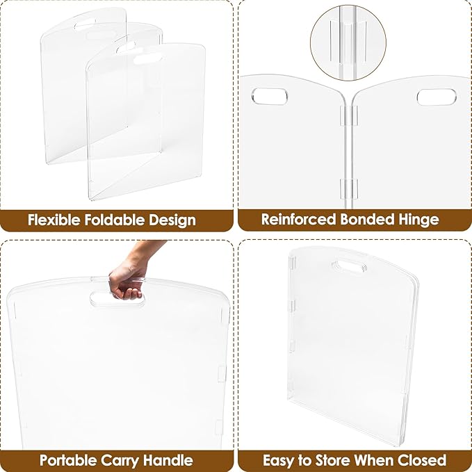 Modern Frame Clear Acrylic Freestanding Pet Gate - Image 6