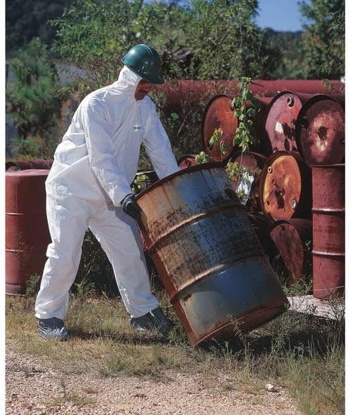 DuPont ProShield 60 NG120S Disposable Protective Coverall with Open Cuff, White, Medium (Pack of 25) - Image 5