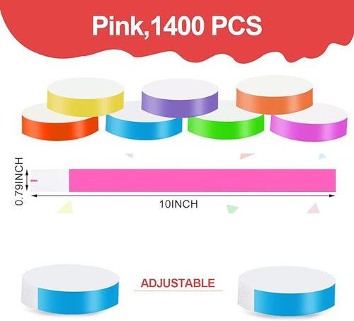 1400 Pack Neon Wristbands - Image 2