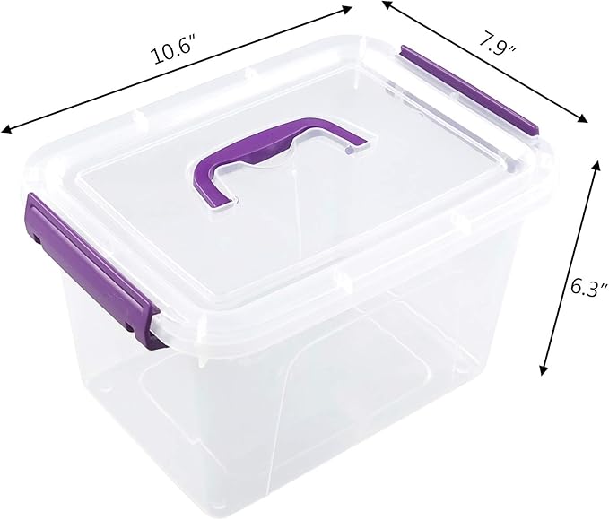 Sandmovie 6 Quart Clear Latching Box - Image 3