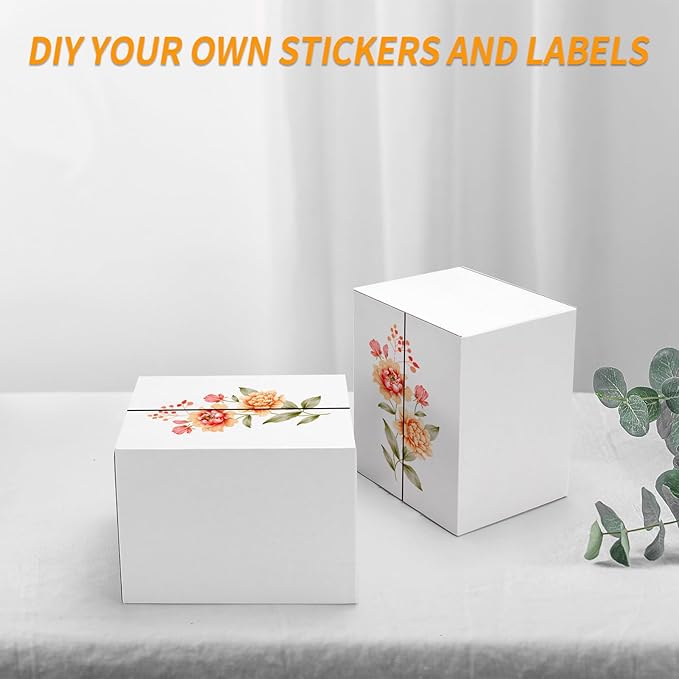 PETAFLOP Shipping Boxes 7x6x5 White Cardboard Box Kraft Corrugated Small - Image 3
