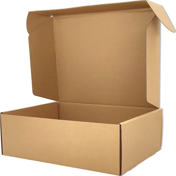 Brown Shipping Boxes for Small Business Pack of 20-12x8x3 inches Cardboard - Image 3