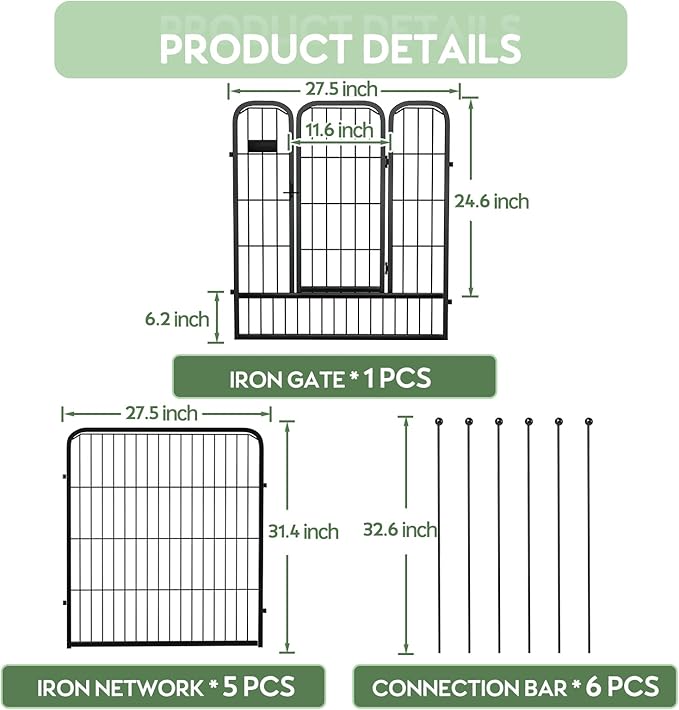 ZXMOTO Outdoor Garden Fence - Image 6