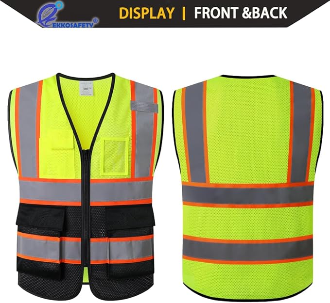 Reflective Mesh Safety Vest for Men Women - Image 4