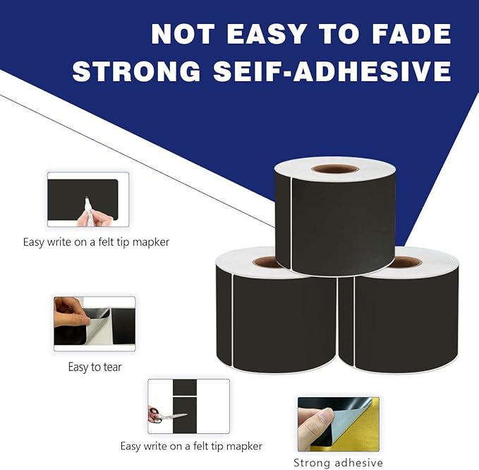 PARLAIM 3 X 5 Inch 250 Per Roll Rectangle Inventory Color Coding Labels - Image 3