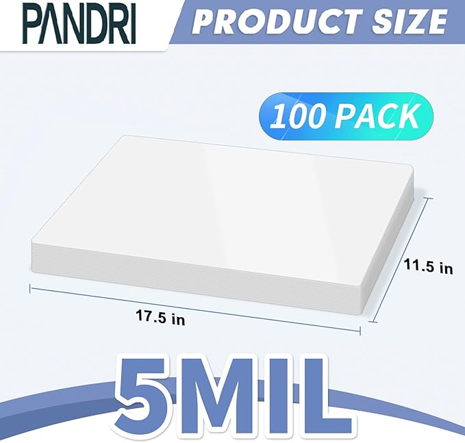 Laminating Sheets, PANDRI 100 Pack Thermal Laminating Pouches Holds 11 x 17 Inch - Image 2