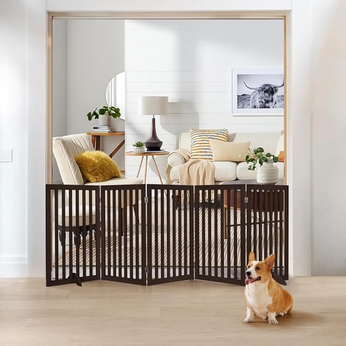 unipaws 36”H Free Standing Pet Gate - Image 2