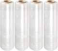 APQ 4 Rolls of Blown Hand Stretch Film 12" x 2000'. Clear Hand Stretch Wrap by APQSupply%C2%AE