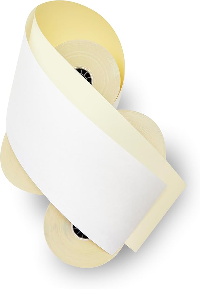 3" X 95' Two Ply Carbonless Rolls Compatible - Image 2