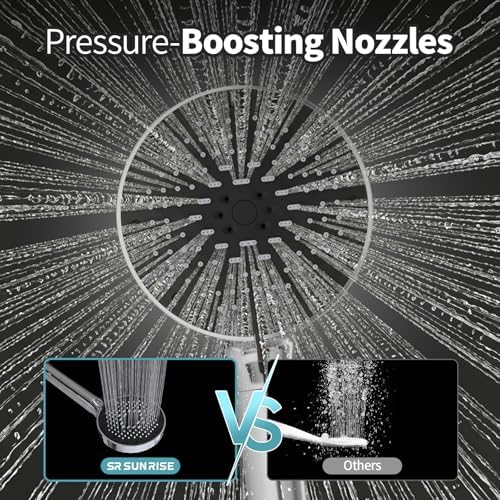 SR SUN RISE High Pressure Filtered Handheld Shower Head 9 Spray（1 filter） - Image 3