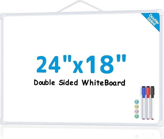 MaxGear White Board for Wall, Magnetic White Board Hanging Whiteboard for Home by MaxGear